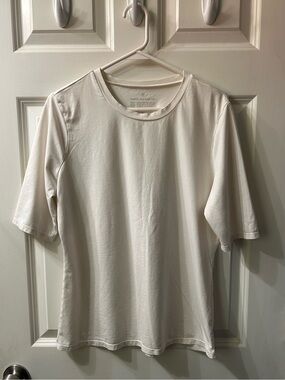 Downeast  signature essential half sleeve tee white xl